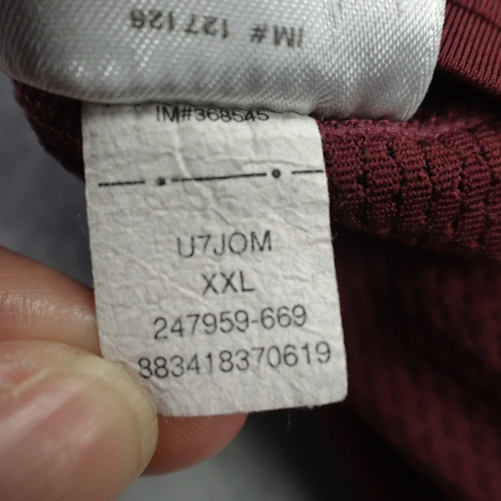 Nike Team Kobe Bryant Shirt Mens XXL Maroon Sheath Logo Training Compression LS‎